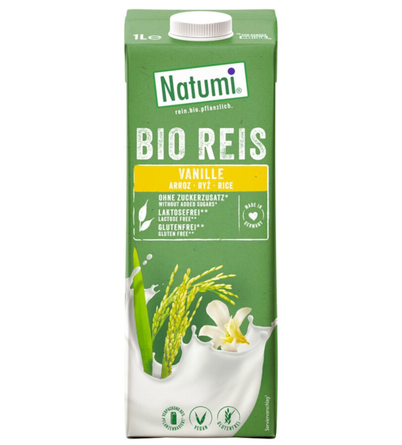 NATUMI Napój ryżowo-waniliowy BIO 1L bezglutenowy
