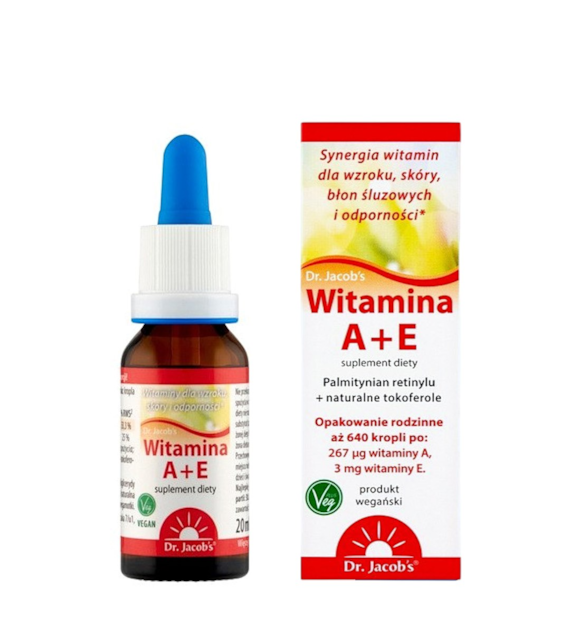 DR. JACOB'S Witamina A+E w kroplach 20ml
