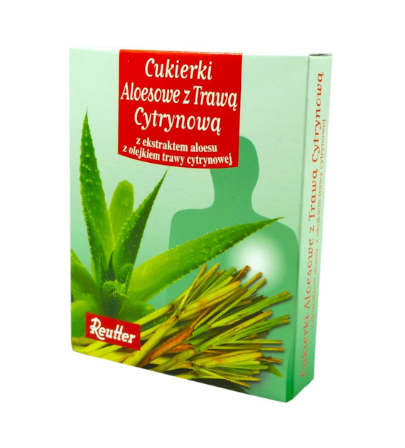 Cukierki Aloes + Trawa Cytrynowa 50g REUTTER