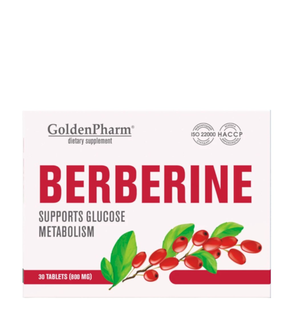 GOLDEN PHARM Berberyna 30 tabletek
