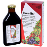 FLORADIX Żelazo i witaminy w płynnej formule 500ml