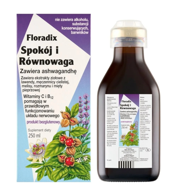 FLORADIX Spokój i Równowaga z ashwagandhą płyn 250ml