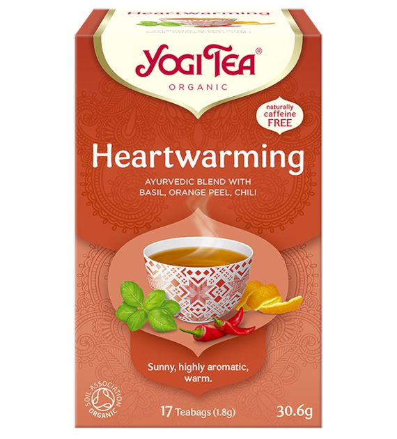 YOGI TEA Herbatka Heartwarming - radość życia BIO 17*1,8g