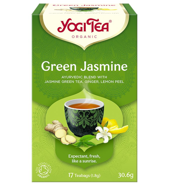 YOGI TEA Herbata Green Jasmine - zielona jaśminowa BIO 17*1,8g