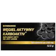 Węgiel aktywny Karboaktiv 250mg, 50 tabl. FARMAKOM