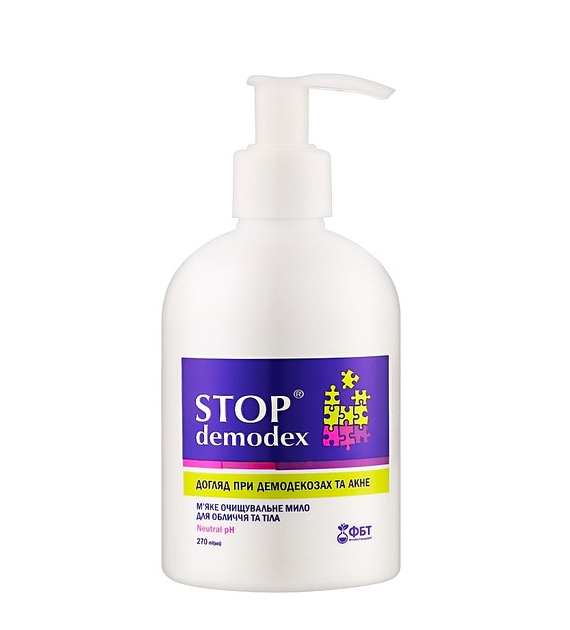 STOP DEMODEX Mydło do twarzy i ciała 270ml GOLDEN PHARM