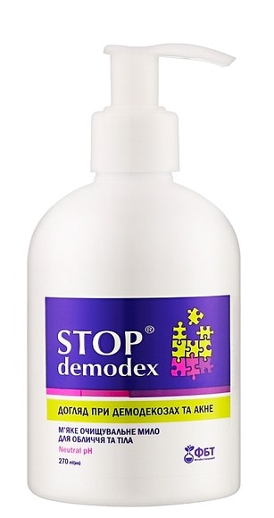 STOP DEMODEX Mydło do twarzy i ciała 270ml GOLDEN PHARM