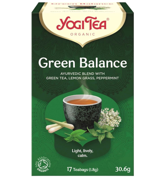 YOGI TEA Herbata Green Balance - zielona równowaga BIO 17*1,8g