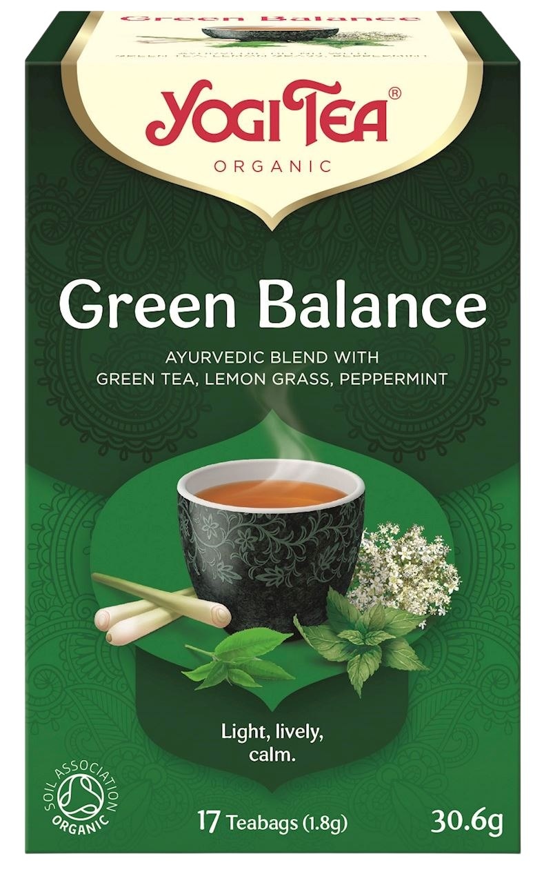 YOGI TEA Herbata Green Balance - zielona równowaga BIO 17*1,8g