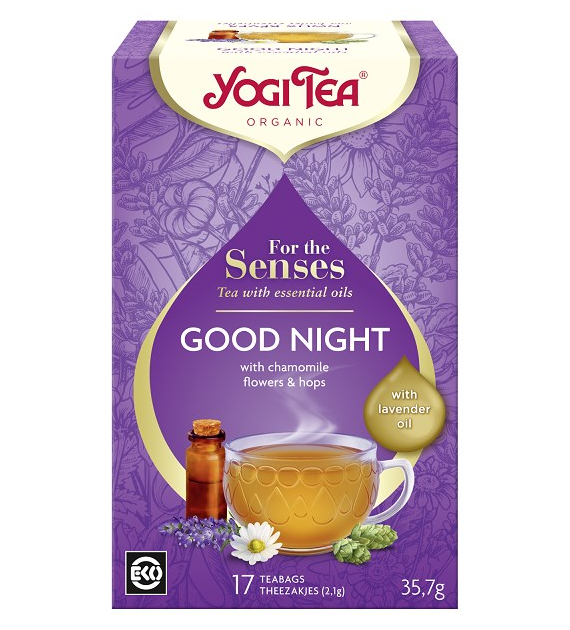 YOGI TEA Herbatka Good Night - na dobranoc z olejkiem lawendowym BIO 17*2,1g