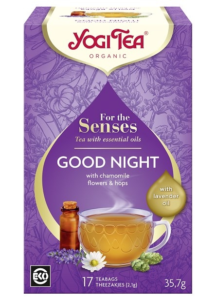 YOGI TEA Herbatka Good Night - na dobranoc z olejkiem lawendowym BIO 17*2,1g