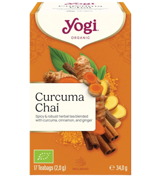 YOGI Herbatka Curcuma Chai z kurkumą BIO 17*2g