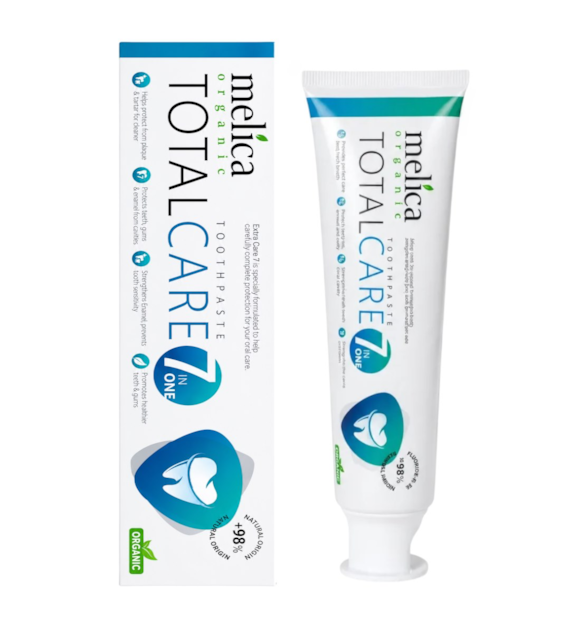 MELICA Pasta do zębów Total Care 7w1 bez fluoru 100ml