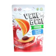 VERI BERI Żelki paski brzoskwinia i pomarańcza bez dodatku cukru bezglutenowe 50g