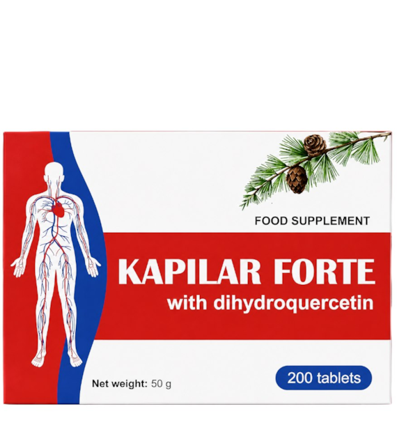Kapilar Forte z witaminą C i rutyną 200 tabletek (Ukraina)