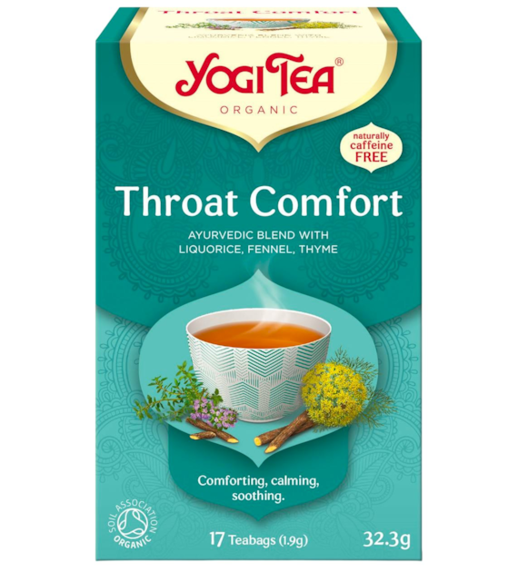 YOGI TEA Herbatka Throat Comfort - na gardło BIO 17*1,9g