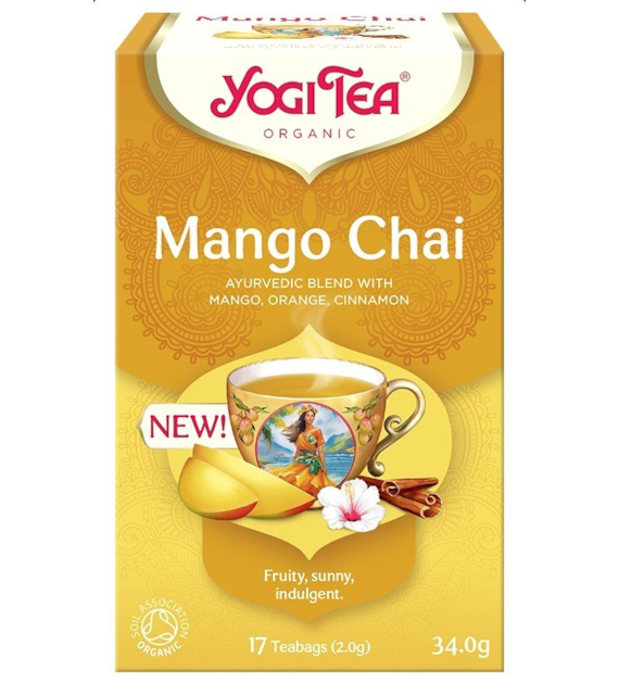 YOGI TEA Herbatka Mango Chai BIO 17*2g