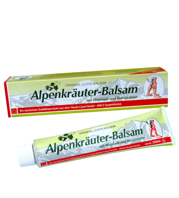 Alpenkrauter-Balsam kasztanowiec i liście czerwonych winogron 200ml LLOYD