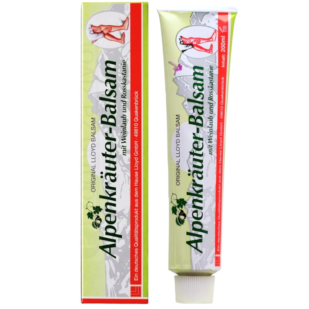 Alpenkrauter-Balsam kasztanowiec i liście czerwonych winogron 200ml LLOYD