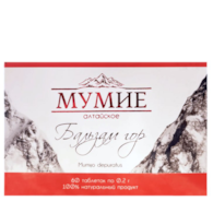 Balsam Gór mumio oczyszczone shilajit ałtajskie 200mg x 60 tabletek