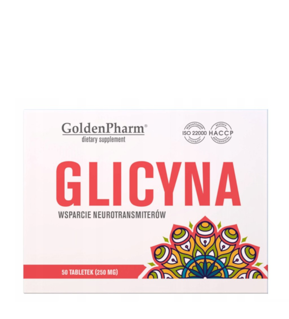 GOLDEN PHARM Glicyna 100 mg, 50 tabletek