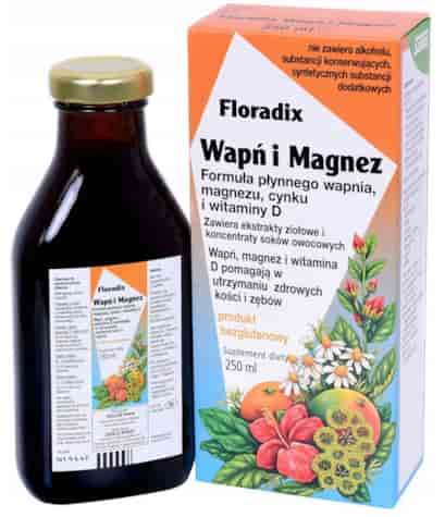 FLORADIX Wapń i Magnez płynna formuła 250ml