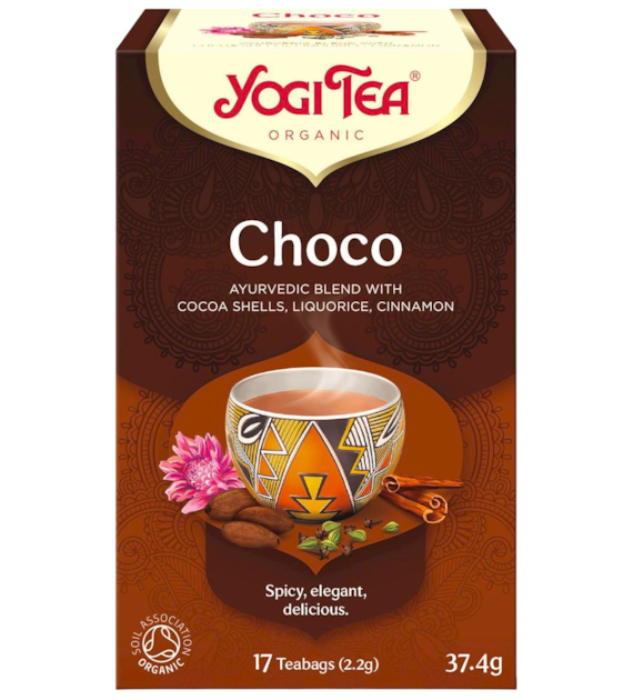 YOGI TEA Herbatka Choco - czekoladowa z kakao BIO 17*2,2g