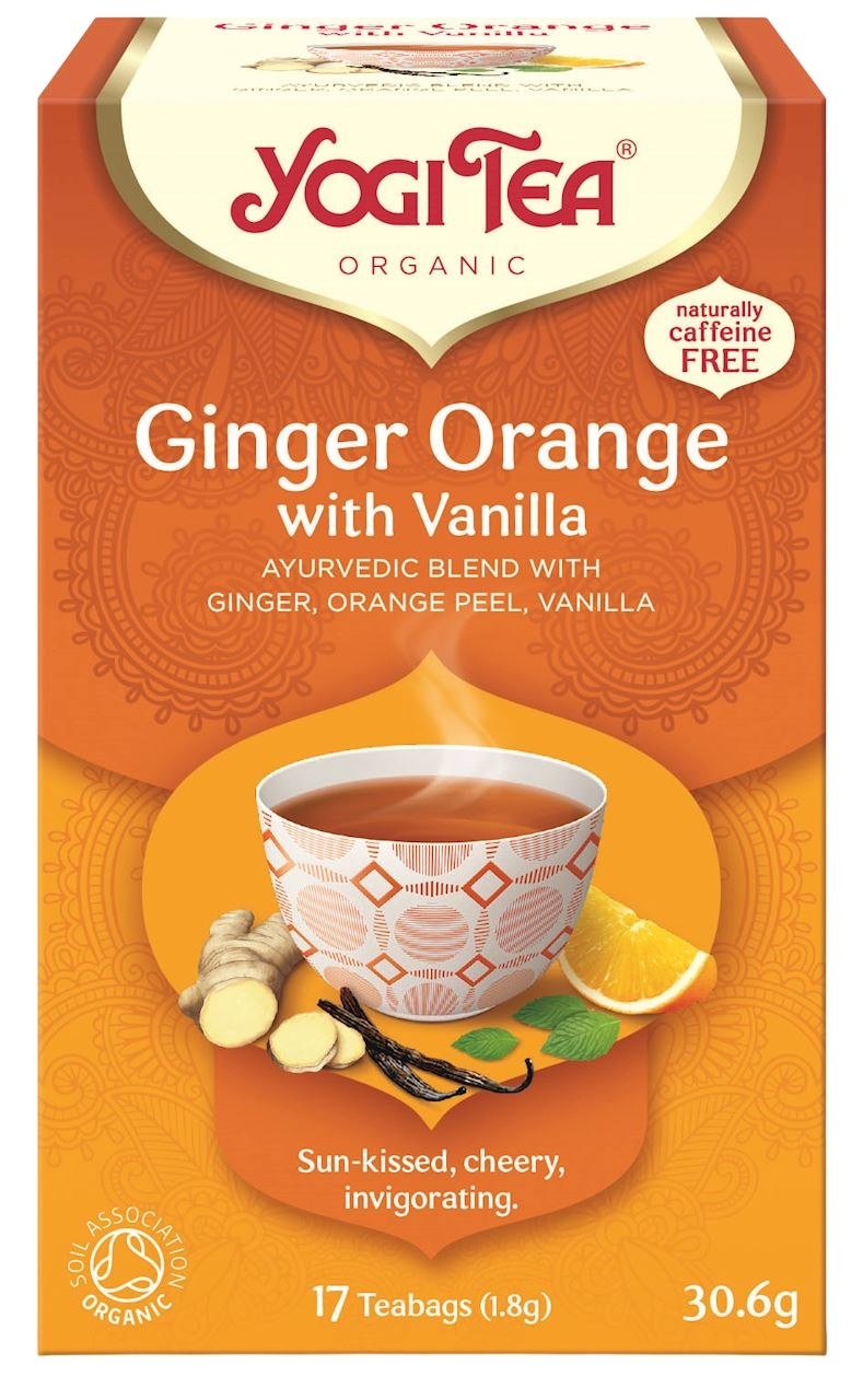 YOGI TEA Herbatka Ginger Orange with Vanilla - imbirowo-pomarańczowa z wanilią BIO 17*1,8g