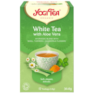 YOGI TEA Herbata White Tea with Aloe Vera - biała z aloesem BIO 17*1,8g