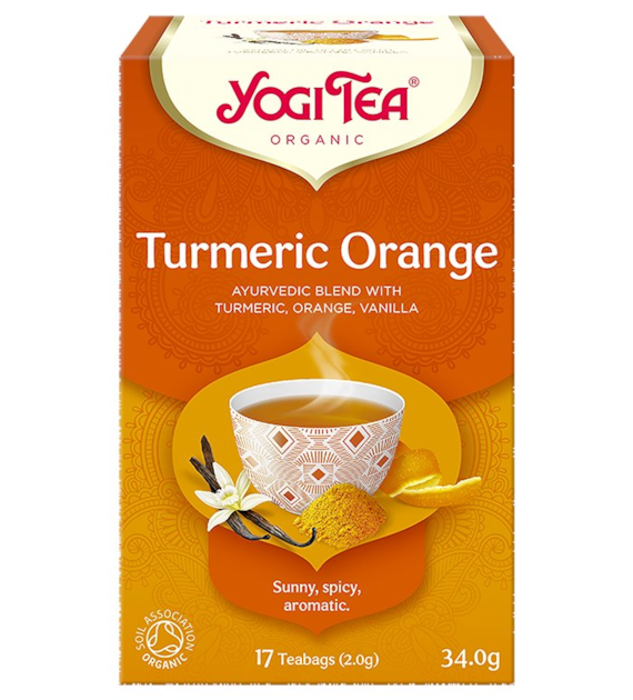YOGI TEA Herbatka Turmeric Orange - kurkumowo-imbirowa BIO 17*2g