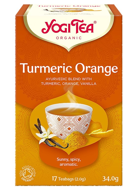 YOGI TEA Herbatka Turmeric Orange - kurkumowo-imbirowa BIO 17*2g