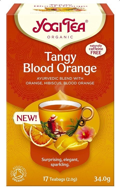 YOGI TEA Herbatka Tangy Blood Orange - orzeźwiająca czerwona pomarańcza BIO 17*2g