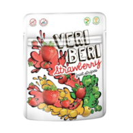 VERI BERI Żelki paski truskawkowe bez dodatku cukru bezglutenowe 50g