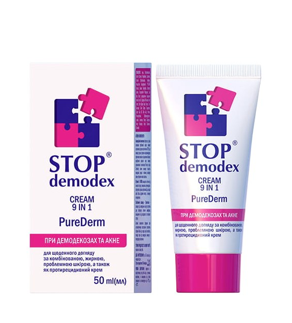 STOP DEMODEX Krem do twarzy 9w1 50ml GOLDEN PHARM