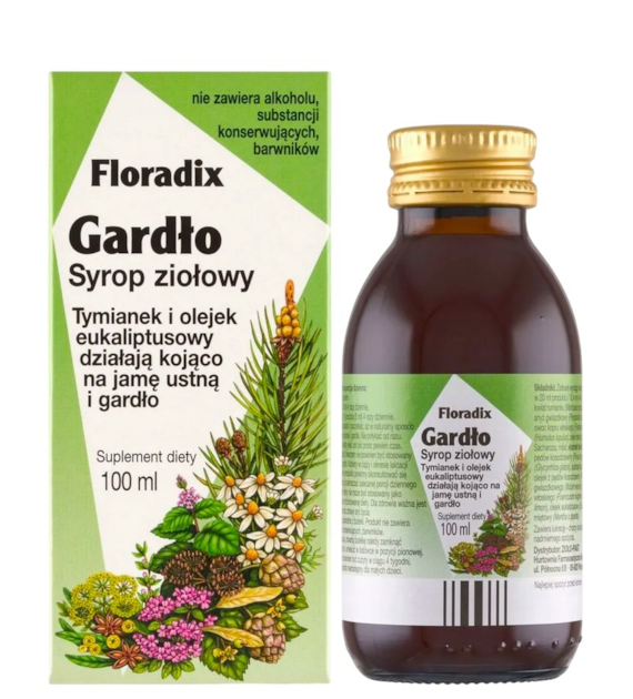 FLORADIX Gardło syrop ziołowy 100ml