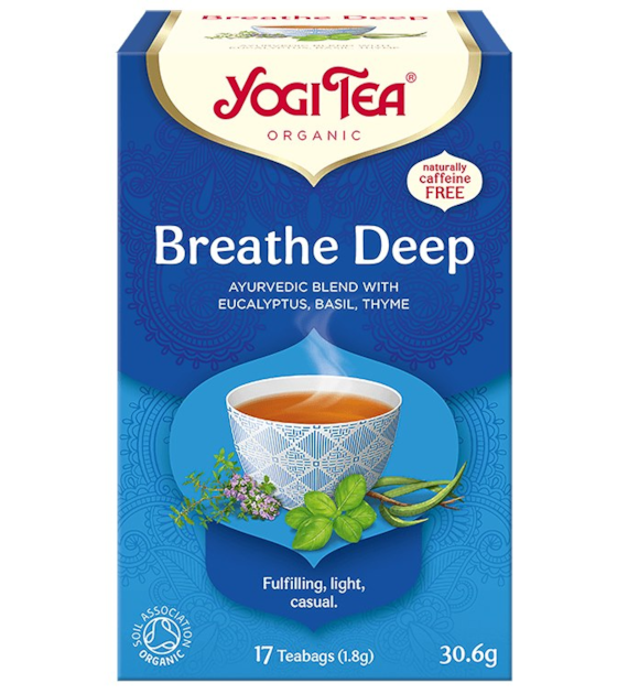 YOGI TEA Herbatka Breathe Deep - głęboki oddech BIO 17*1,8g