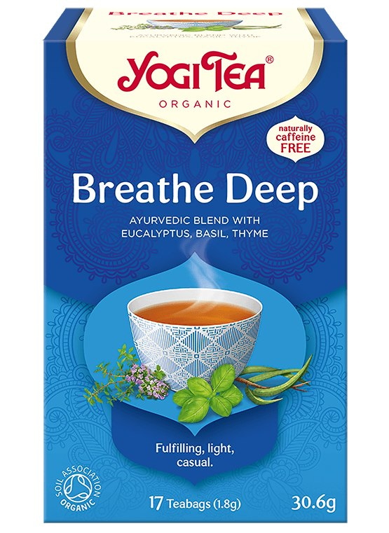 YOGI TEA Herbatka Breathe Deep - głęboki oddech BIO 17*1,8g