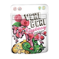 VERI BERI Żelki paski malinowe bez dodatku cukru bezglutenowe 50g