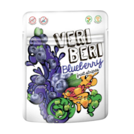 VERI BERI Żelki paski jagodowe bez dodatku cukru bezglutenowe 50g