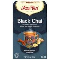 YOGI TEA Herbata Black Chai - czarna z imbirem i cynamonem BIO 17*2,2g