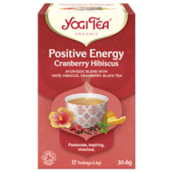 YOGI TEA Herbatka Positive Energy Cranberry Hibiscus - pozytywna energia żurawina hibiskus BIO 17*1,8g