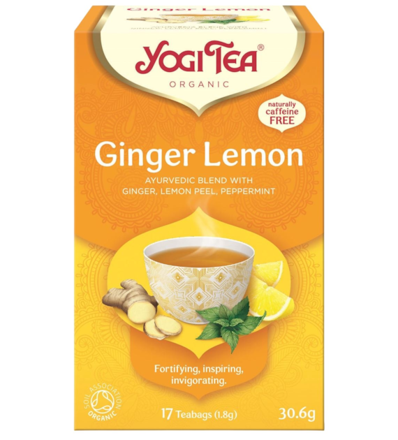 YOGI TEA Herbatka Ginger Lemon - imbirowo-cytrynowa BIO 17*1,8g