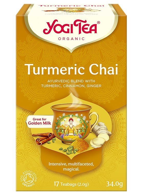 YOGI TEA Herbatka Turmeric Chai z kurkumą BIO 17*2g