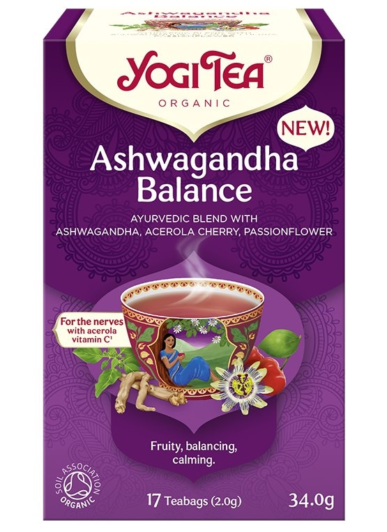 YOGI TEA Herbatka Ashwagandha Balance - ajurwedyjska równowaga BIO 17*2g