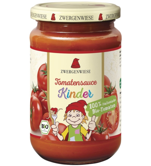 ZWERGENWIESE Sos pomidorowy dla dzieci bezglutenowy BIO 340ml