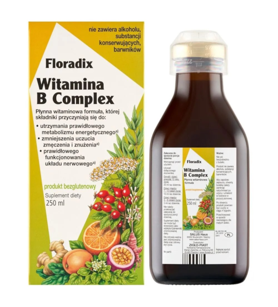 FLORADIX Witamina B complex płynna formuła 250ml