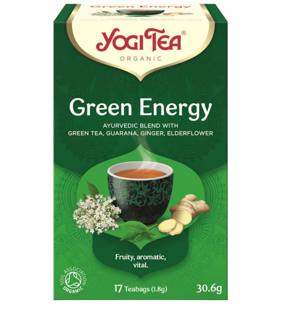 YOGI TEA Herbata Green Energy - zielona energia BIO 17*1,8g