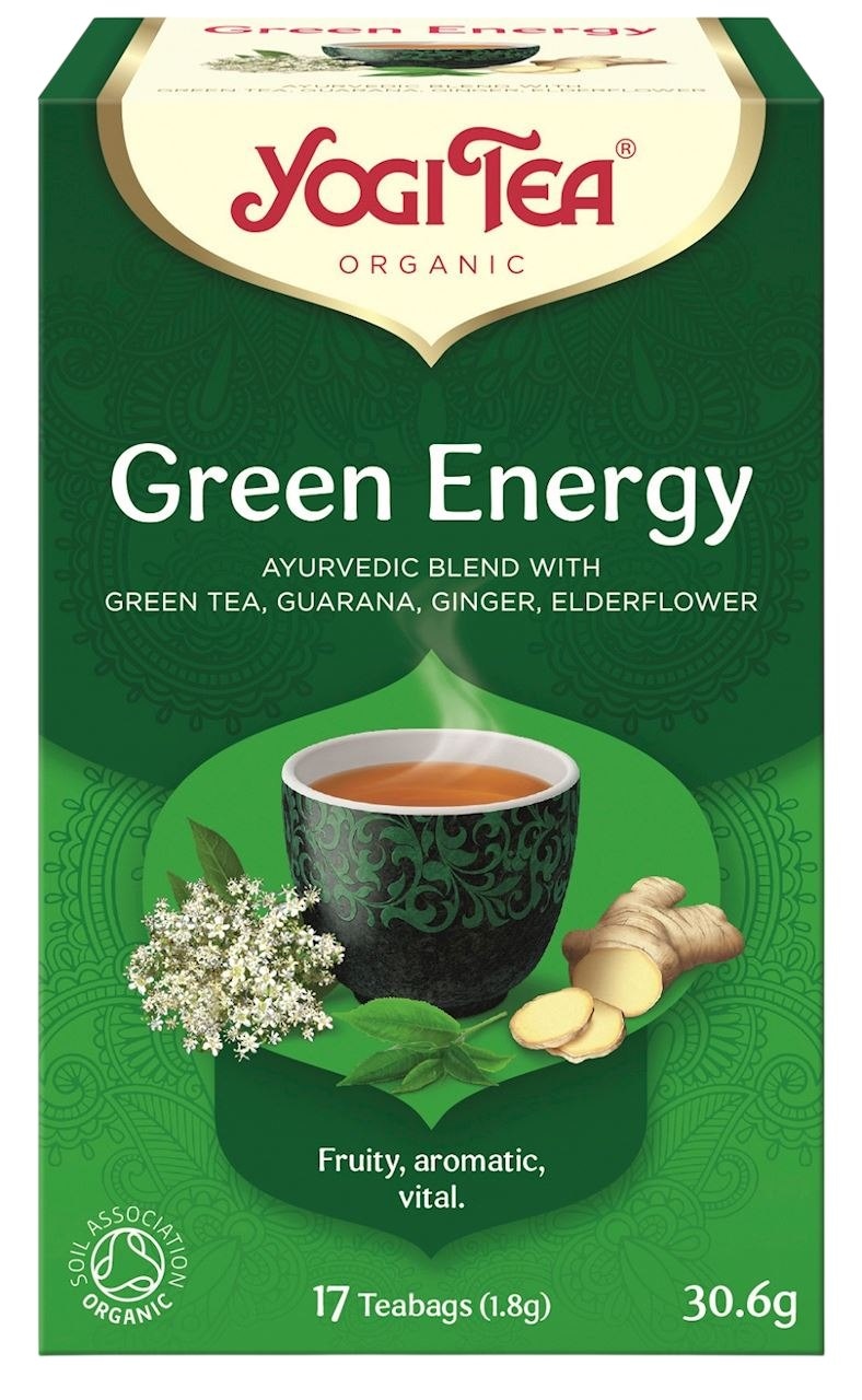 YOGI TEA Herbata Green Energy - zielona energia BIO 17*1,8g