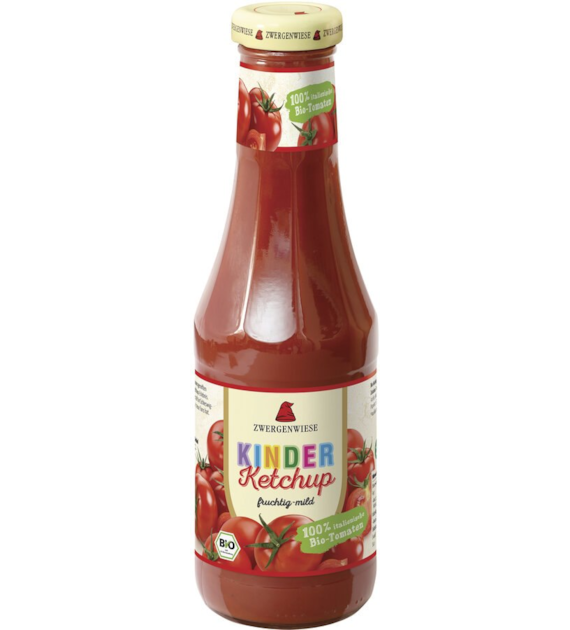 ZWERGENWIESE Ketchup dla dzieci bez cukru bezglutenowy BIO 500ml