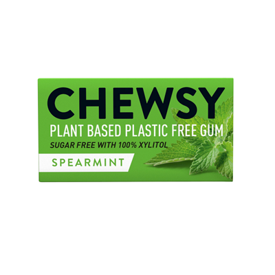 CHEWSY Gumy do żucia o smaku miętowym z ksylitolem 15g (10 gum)